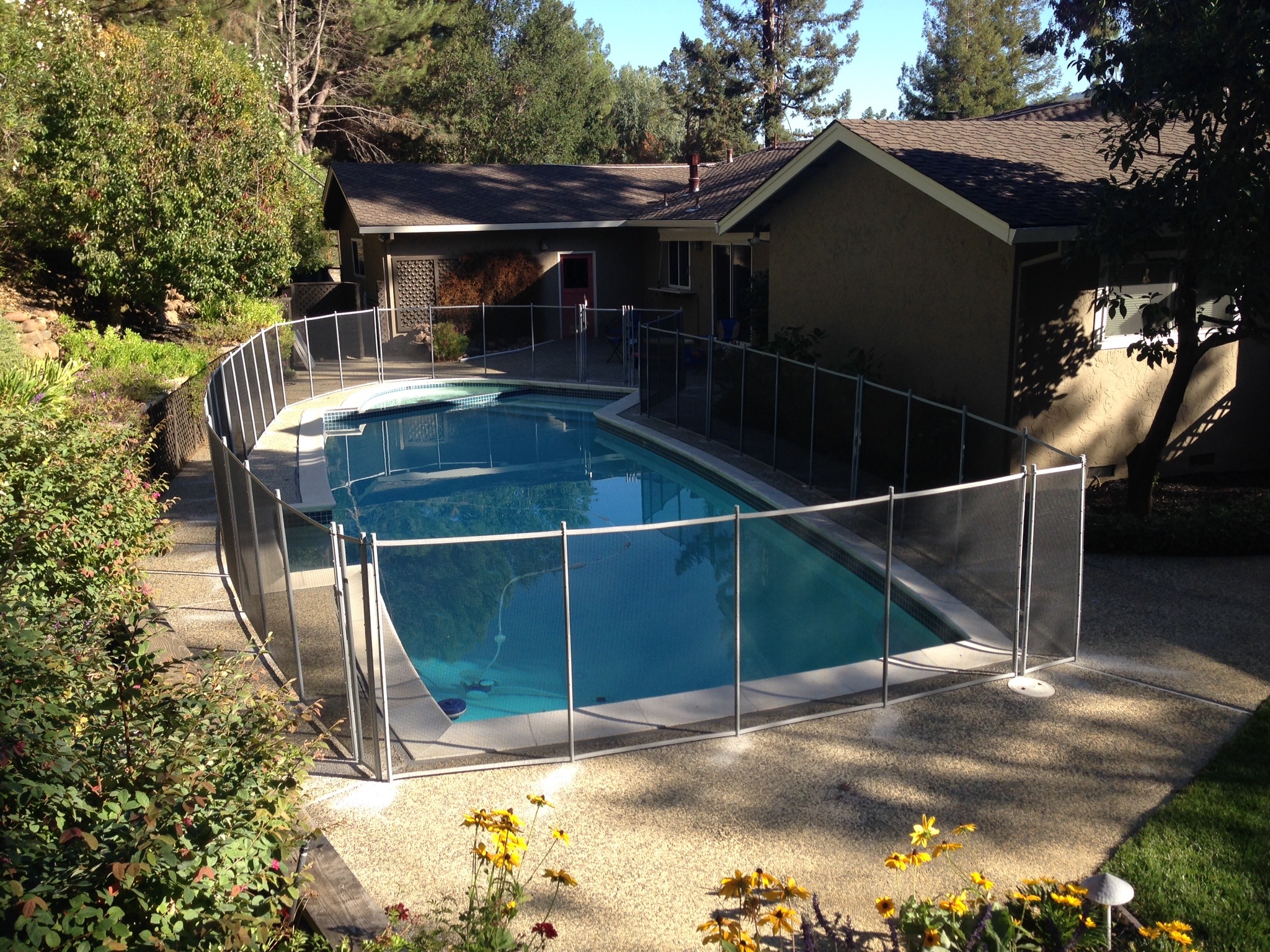 removable pool fence no drilling